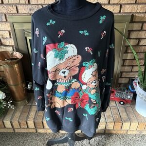 Nut Cracker 80's Christmas Sweatshirt Women's Size 2XL/3XL